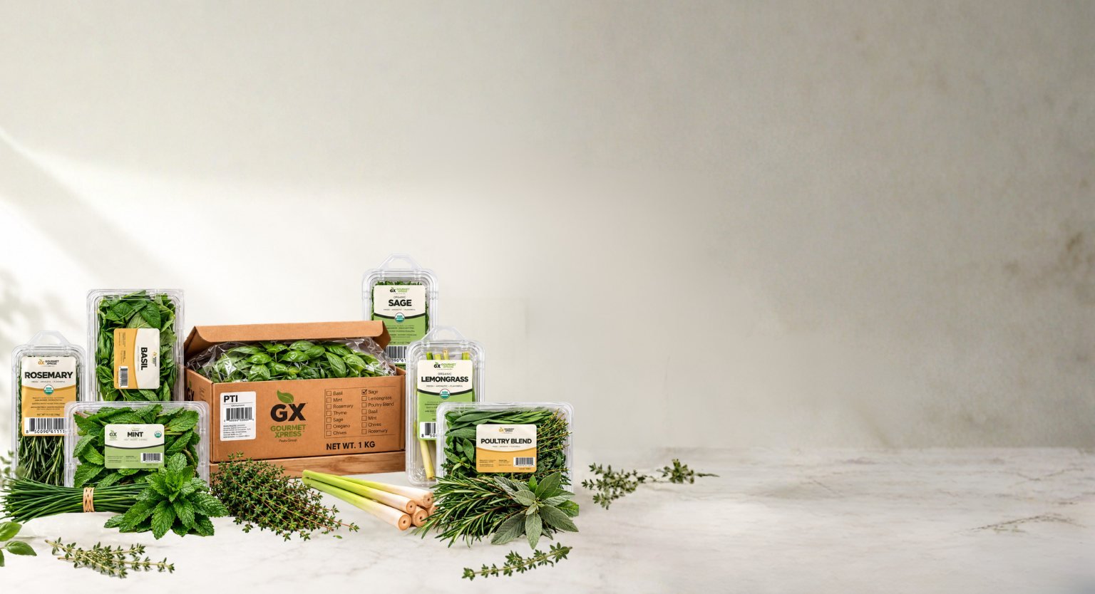 Gourmet Xpress packaging lineup