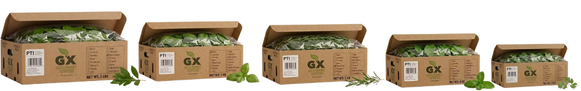 Bulk box range from 5 lb to 4 oz