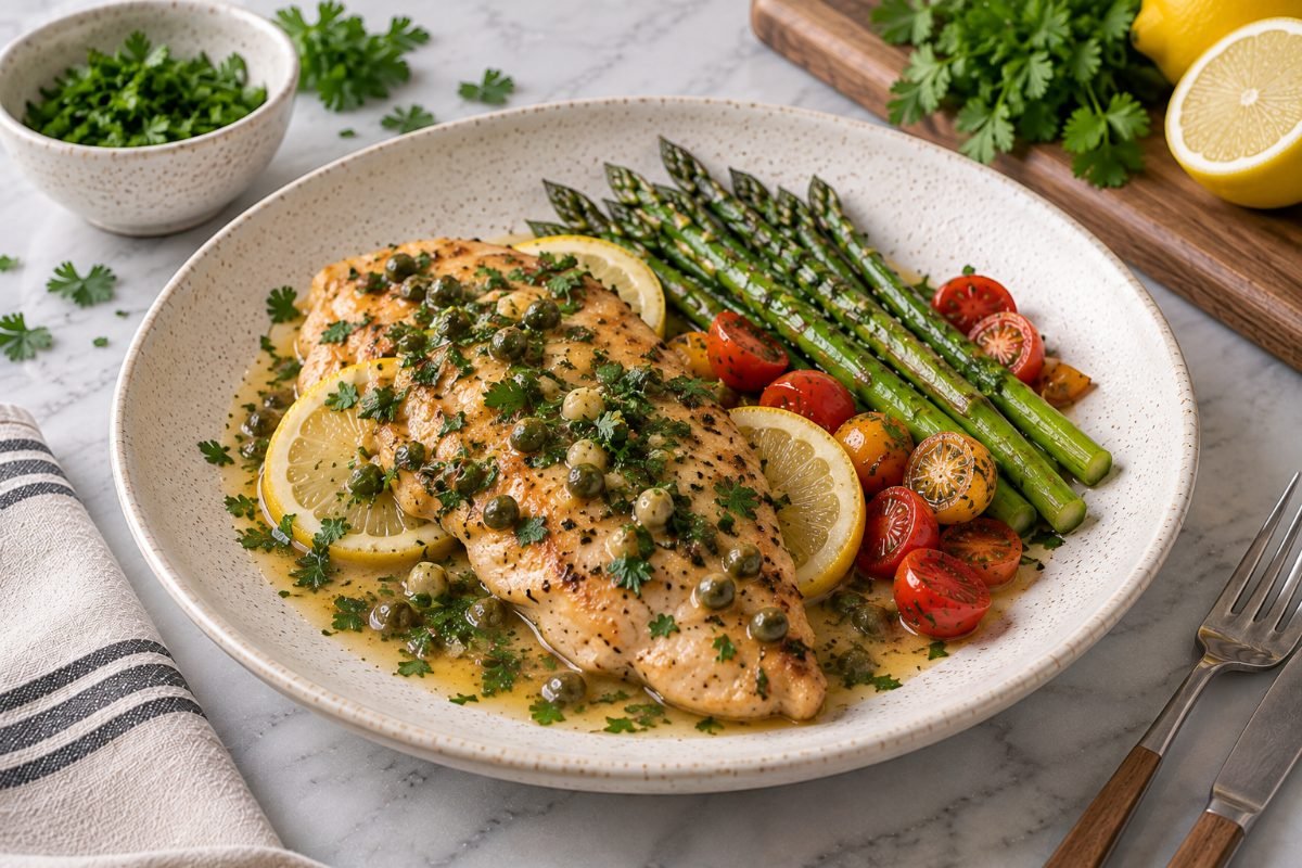 Chicken Piccata with Fresh Parsley