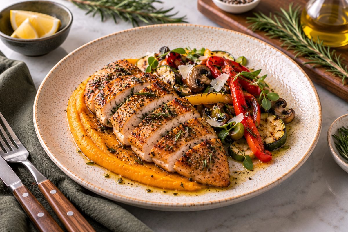 Lemon Rosemary Roast Chicken