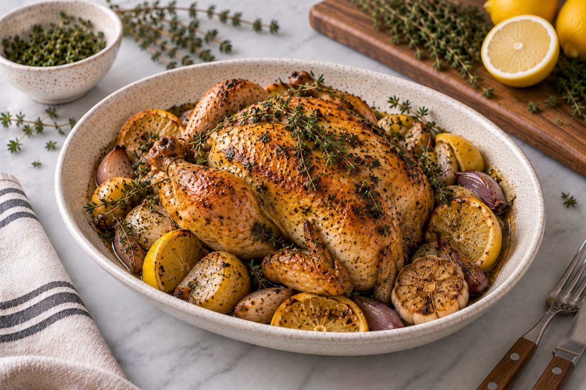 Lemon Thyme Roasted Chicken
