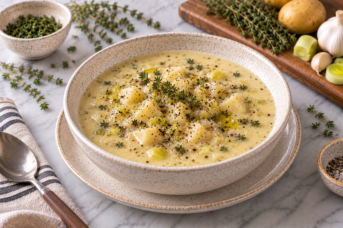 Creamy Potato & Thyme Soup