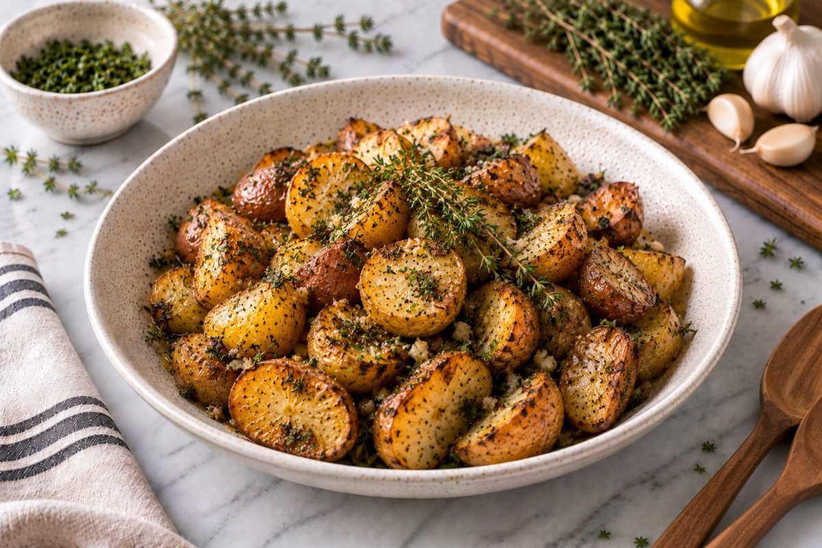 Roasted Potatoes with Garlic & Thyme