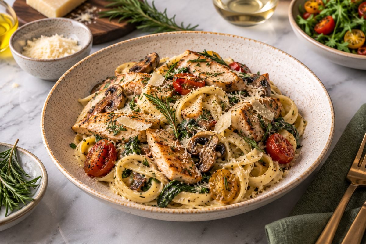 Creamy Rosemary Chicken Pasta